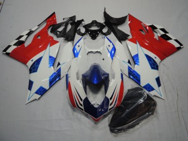 Buy 2011-2014 White Blue Red Ducati 1199 Bike Fairing UK