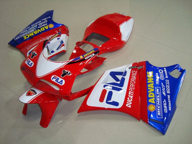 Buy 1993-2005 Red Blue Fila Ducati 748 Motorbike Fairing UK Buy 1993-2005 Red Blue Fila Ducati 748 Motorbike Fairing UK