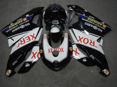 Buy 2005-2006 Black White Xerox Ducati 749 Motorcycle Replacement Fairings UK