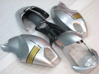 Buy 2008-2012 Black Silver Monster Ducati Monster 696 Motorcycle Fairings Kit UK
