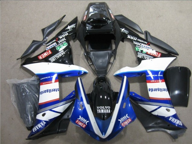 Buy 2004-2005 Black White Blue Sterilgarda Volvo Honda CBR1000RR Motorcycle Fairings Kit UK Buy 2004-2005 Black White Blue Sterilgarda Volvo Honda CBR1000RR Motorcycle Fairings Kit UK
