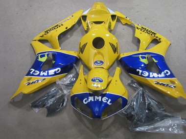 Buy 2006-2007 Yellow Blue Camel Honda CBR1000RR Motorcyle Fairings UK