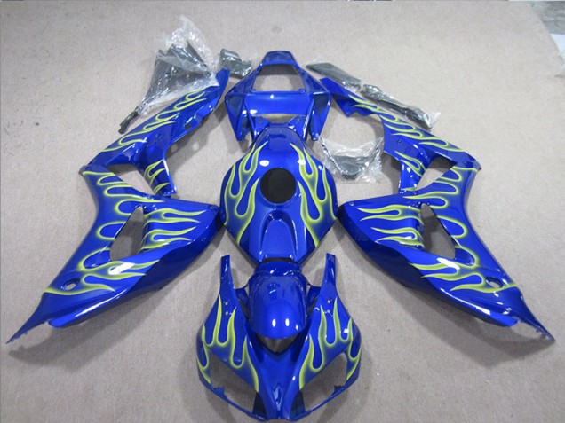 Buy 2006-2007 Blue Green Flame Honda CBR1000RR Motorcycle Fairings UK Buy 2006-2007 Blue Green Flame Honda CBR1000RR Motorcycle Fairings UK