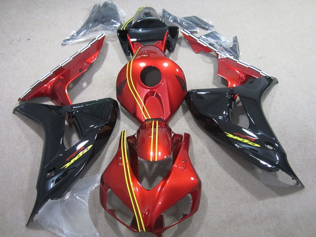 Buy 2006-2007 Black Red Yellow Honda CBR1000RR Motorcycle Fairing Kit UK