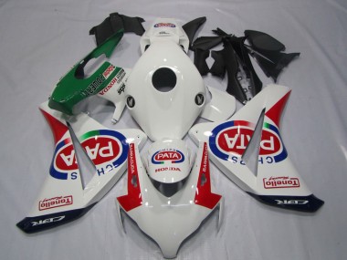 Buy 2008-2011 White Red PATA Honda CBR1000RR Motor Fairings UK