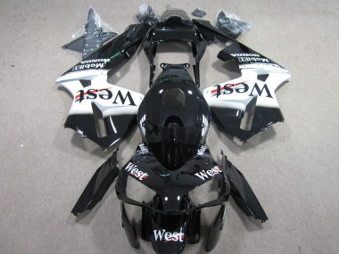Buy 2003-2004 West White Black Honda CBR600RR Motorbike Fairings UK