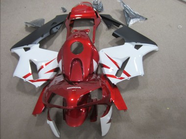Buy 2003-2004 Red White Honda CBR600RR Motorcycle Fairing Kit UK