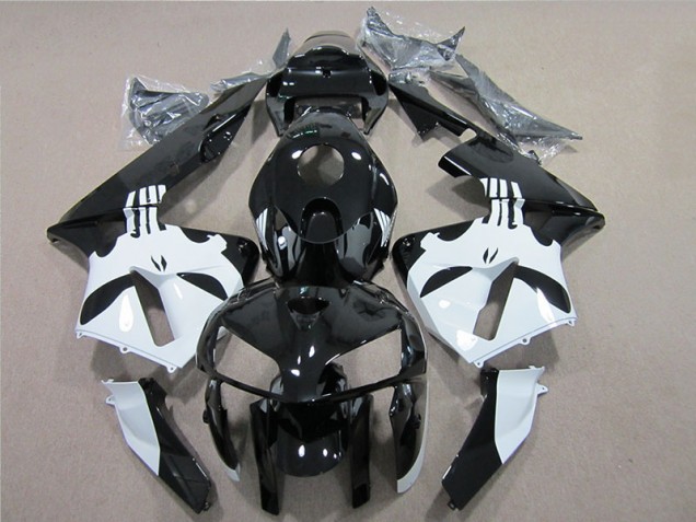 Buy 2005-2006 Black White Honda CBR600RR Motorcylce Fairings UK Buy 2005-2006 Black White Honda CBR600RR Motorcylce Fairings UK