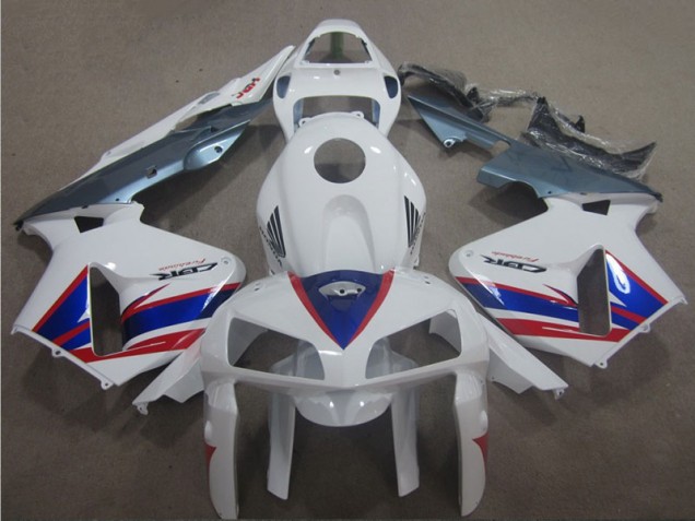 Buy 2005-2006 White Blue Red Honda CBR600RR Motorcycle Fairing UK Buy 2005-2006 White Blue Red Honda CBR600RR Motorcycle Fairing UK