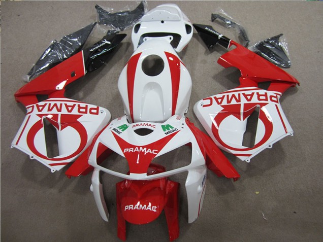 Buy 2005-2006 Red White PRAMAC Honda CBR600RR Bike Fairing Kit UK Buy 2005-2006 Red White PRAMAC Honda CBR600RR Bike Fairing Kit UK