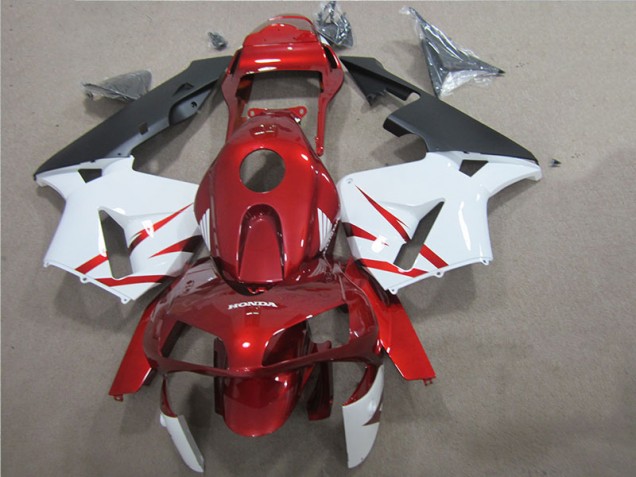 Buy 2005-2006 Red White Honda CBR600RR Motorcycle Fairings UK Buy 2005-2006 Red White Honda CBR600RR Motorcycle Fairings UK