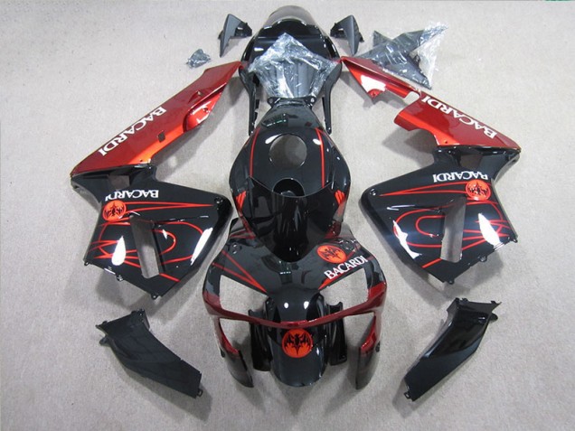 Buy 2005-2006 Black Red BACARDI Honda CBR600RR Motorcycle Fairings UK Buy 2005-2006 Black Red BACARDI Honda CBR600RR Motorcycle Fairings UK