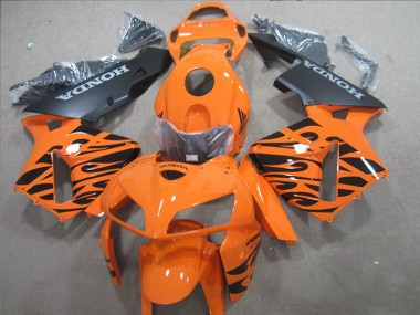 Buy 2005-2006 Orange Black Honda CBR600RR Motorbike Fairings UK