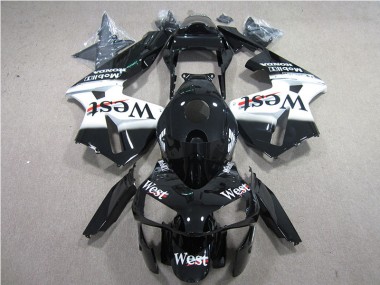Buy 2005-2006 Black White West Honda CBR600RR Bike Fairing UK