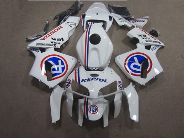 Buy 2005-2006 White Blue Repsol Honda CBR600RR Bike Fairing Kit UK