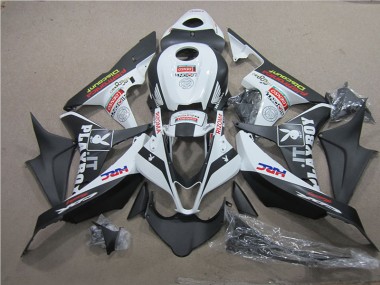 Buy 2007-2008 Black White HRC Honda CBR600RR Motorcycle Fairing Kits UK