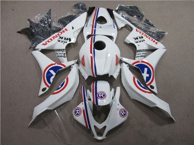 Buy 2007-2008 White R Honda CBR600RR Motorcycle Fairings Kits UK