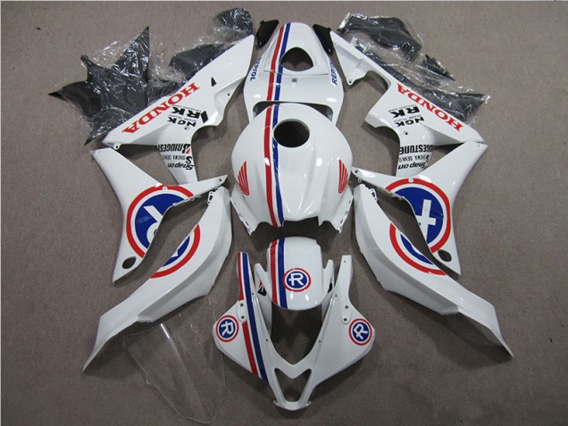 Buy 2007-2008 White R Honda CBR600RR Motorcycle Fairings Kits UK Buy 2007-2008 White R Honda CBR600RR Motorcycle Fairings Kits UK