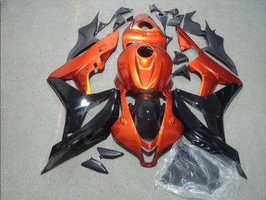 Buy 2007-2008 Orange Black Honda CBR600RR Motorbike Fairing UK