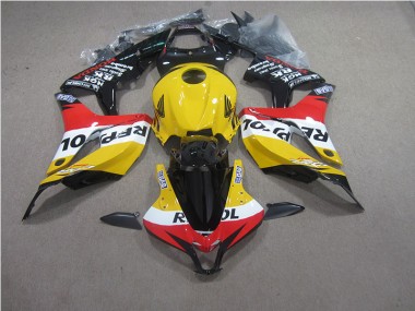 Buy 2007-2008 Yellow Red Black Repsol Honda CBR600RR Moto Fairings UK