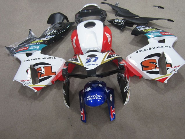 Buy 2007-2008 White Red Blue Honda CBR600RR Motorcycle Fairings Kit UK Buy 2007-2008 White Red Blue Honda CBR600RR Motorcycle Fairings Kit UK