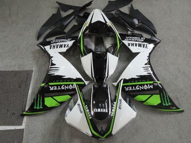 Buy 2007-2008 Black White Monster Pizzoli Honda CBR600RR Motorcycle Fairings UK