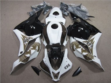Buy 2009-2012 Black White Honda CBR600RR Bike Fairing Kit UK