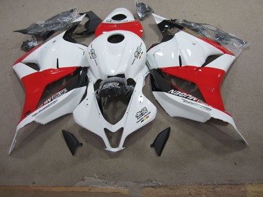 Buy 2009-2012 White Red Honda CBR600RR Motorcycle Fairing Kits UK