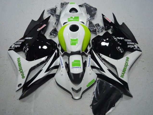Buy 2009-2012 Black White Green Hannspree Honda CBR600RR Moto Fairings UK Buy 2009-2012 Black White Green Hannspree Honda CBR600RR Moto Fairings UK