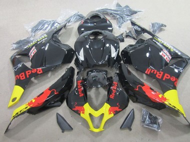 Buy 2009-2012 Black Red Bull Honda CBR600RR Replacement Motorcycle Fairing Kits UK
