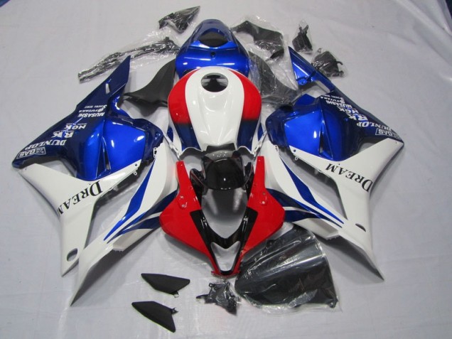 Buy 2009-2012 White Blue Red DREAM Honda CBR600RR Motorbike Fairings UK Buy 2009-2012 White Blue Red DREAM Honda CBR600RR Motorbike Fairings UK