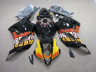 Buy 2009-2012 Black Yellow Honda CBR600RR Motorcycle Fairing UK