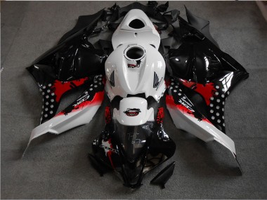 Buy 2009-2012 Black White Red Honda CBR600RR Motorbike Fairing Kits UK