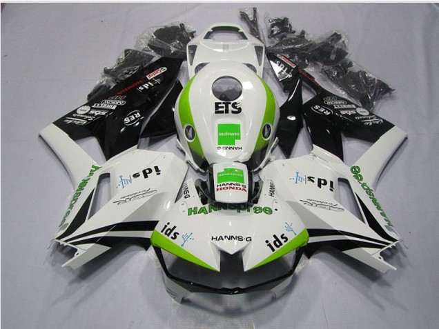 Buy 2013-2021 White Green Hannspree ETS Honda CBR600RR Motorcycle Replacement Fairings UK Buy 2013-2021 White Green Hannspree ETS Honda CBR600RR Motorcycle Replacement Fairings UK