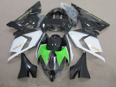 Buy 2003-2005 Black White Gold Ninja Kawasaki ZX10R Motorcycle Fairing Kit UK