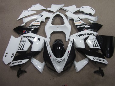 Buy 2006-2007 White Touch4 Monster Kawasaki ZX10R Bike Fairing Kit UK