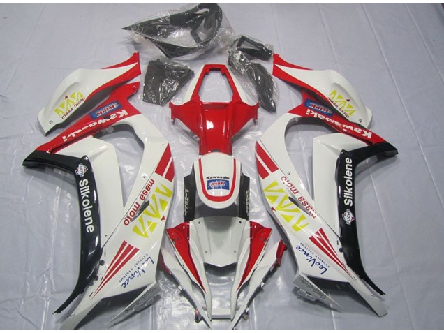 Buy 2011-2015 White Red Silkolene Kawasaki ZX10R Motorcycle Fairings Kit UK Buy 2011-2015 White Red Silkolene Kawasaki ZX10R Motorcycle Fairings Kit UK