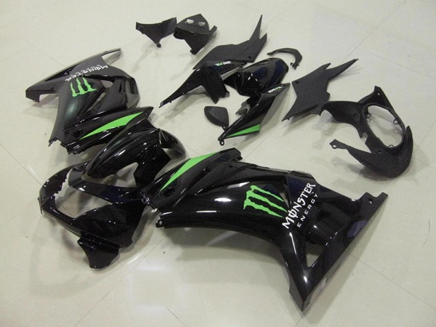 Buy 2008-2012 Black Green Monster Energy Kawasaki ZX250R Motorcycle Fairings Kit UK Buy 2008-2012 Black Green Monster Energy Kawasaki ZX250R Motorcycle Fairings Kit UK