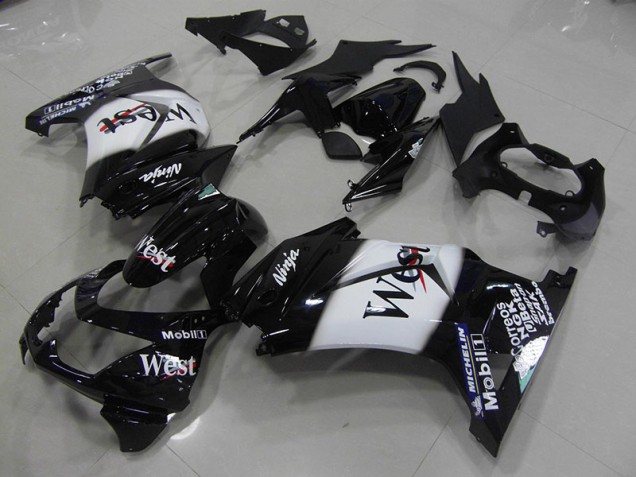 Buy 2008-2012 Black West Kawasaki ZX250R Motorcycle Fairing Kits UK Buy 2008-2012 Black West Kawasaki ZX250R Motorcycle Fairing Kits UK