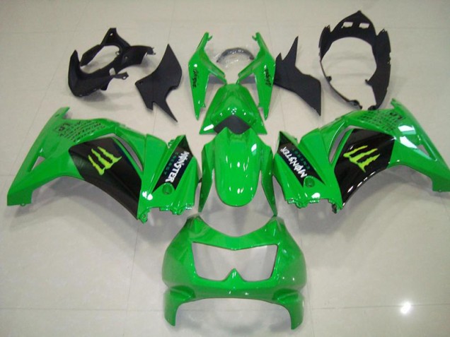 Buy 2008-2012 Green Monster Kawasaki ZX250R Motorcycle Fairing Kit UK Buy 2008-2012 Green Monster Kawasaki ZX250R Motorcycle Fairing Kit UK