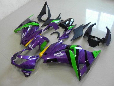 Buy 2008-2012 Purple EVA Racing Kawasaki ZX250R Bike Fairing UK