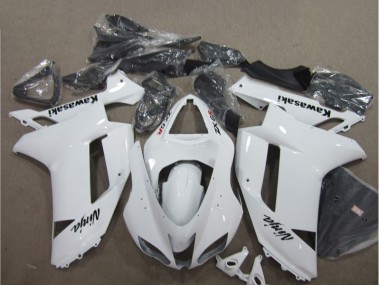 Buy 2007-2008 White Kawasaki ZX6R Bike Fairings UK