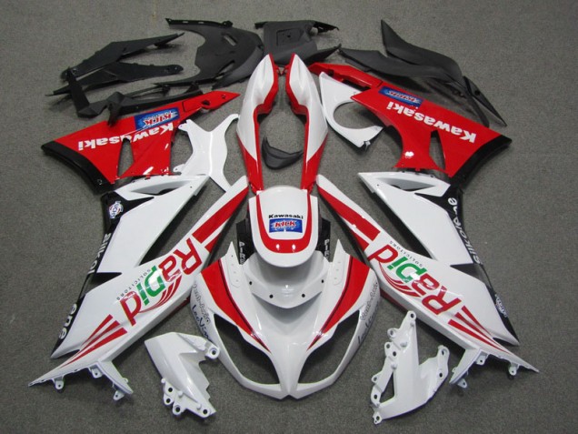 Buy 2009-2012 White Red Rapid Kawasaki ZX6R Motorcycle Fairing UK Buy 2009-2012 White Red Rapid Kawasaki ZX6R Motorcycle Fairing UK