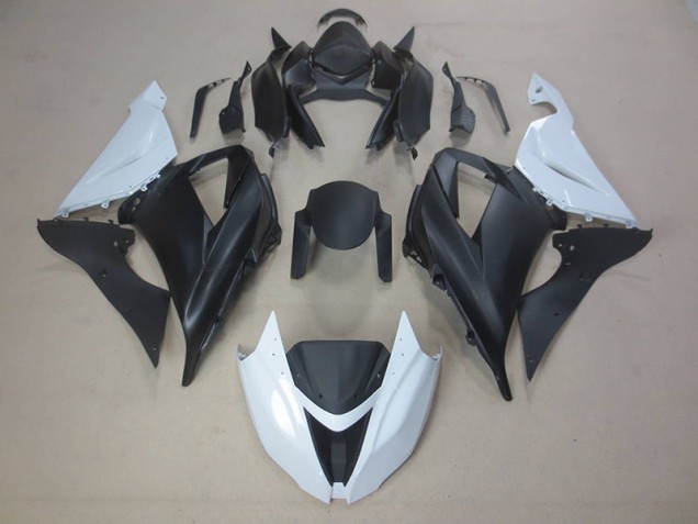 Buy 2013-2018 Black White Kawasaki ZX6R Motorcycle Fairings UK Buy 2013-2018 Black White Kawasaki ZX6R Motorcycle Fairings UK