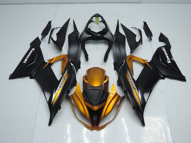 Buy 2013-2018 Black Gold Kawasaki ZX6R Motor Bike Fairings UK Buy 2013-2018 Black Gold Kawasaki ZX6R Motor Bike Fairings UK
