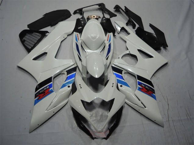 Buy 2005-2006 White Blue Suzuki GSXR1000 Motorcycle Fairing Kits UK Buy 2005-2006 White Blue Suzuki GSXR1000 Motorcycle Fairing Kits UK