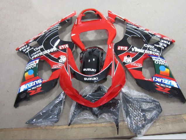 Buy 2000-2002 Red Black Denso Suzuki GSXR1000 Motorcyle Fairings UK Buy 2000-2002 Red Black Denso Suzuki GSXR1000 Motorcyle Fairings UK