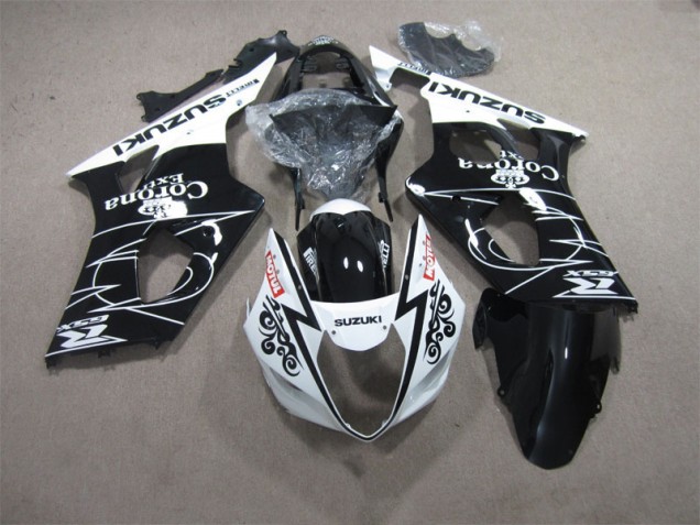 Buy 2003-2004 Black White Corona Extra Motul Suzuki GSXR1000 Motorcycle Fairings Kits UK