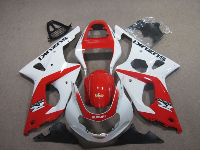 Buy 2003-2004 Red White Suzuki GSXR1000 Motorcyle Fairings UK Buy 2003-2004 Red White Suzuki GSXR1000 Motorcyle Fairings UK