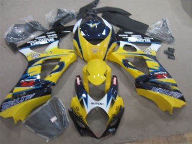 Buy 2007-2008 Yellow Blue Suzuki GSXR1000 Replacement Fairings UK